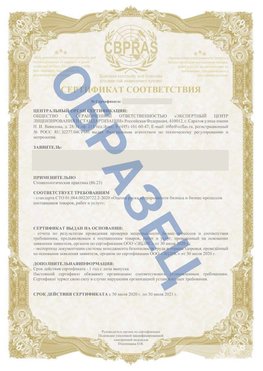 Образец Сертификат СТО 01.064.00220722.2-2020 Мурманск Сертификат СТО 01.064.00220722.2-2020 